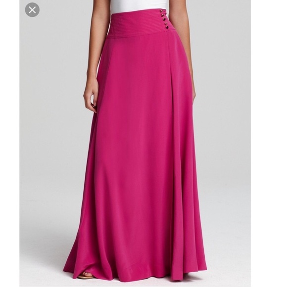 Tory Burch Dresses & Skirts - Tory Burch Kathleen Silk Maxi Skirt Magenta Size 4